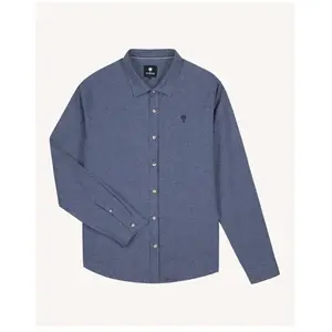 Faguo - Iraty Shirt Woven - Chemise homme Denim Blue / Navy - S pas cher