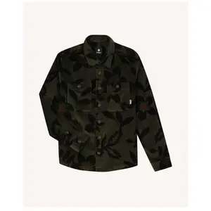 Faguo - Clemont Shirt Woven - Chemise homme Olive / Kaki - M pas cher