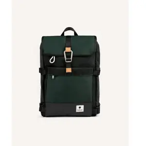 Faguo - Commuter 2.0 Woven - Sac à dos urbain Vert Foncé - Taille uniq... pas cher