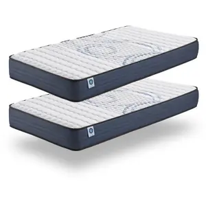 NATURALEX Pack de 2 matelas 80x200 cm - Blue Latex - Mousse HR