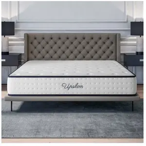 Cosmos Matelas UPSILON 140x190 cm-Hybride-Ressorts Ensachés-Mémoire de Forme-Mousse HR 35 kg-Latex-Confort mi-ferme-Réversible-24 cm pas cher