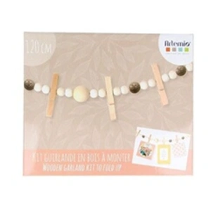 Artemio 3 coffrets DIY décorations de Noël - Guirlande en bois souvenirs pas cher