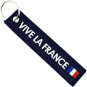 CLJ - Porte-clés - Vive la France - Bleu Marine - Patriote - Fantaisie pas cher