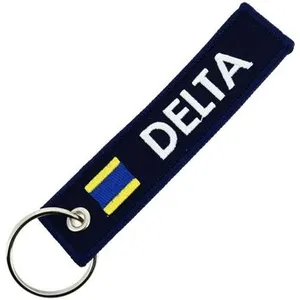 CLJ - Porte-clés - Delta - Bleu Marine - Nautique - Maritime pas cher