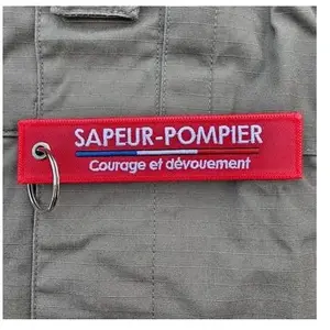 Porte clé Clj Charles Le Jeune  Porte-clés Sapeur Pompier -  Courage et dévouement