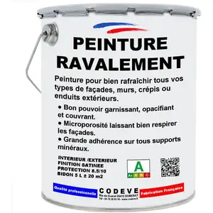 Peinture Ravalement - 5 l - Codeve Bois - ral 1014 - Ivoire pas cher