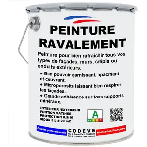 Peinture Ravalement - Pot 5 L   - Codeve Bois - 2003 - Orange pastelVendu paramazon