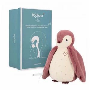 Comparateur de prix : Kaloo Peluche enregistreur vocal et bruits blancs Manchot rose (25 cm)