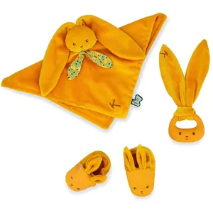 KALOO Mon premier coffret de naissance ocre (3 pièces) pas cher