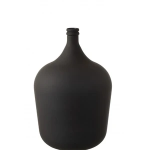 J-line Vase en verre noir mat H56cm