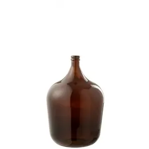 J-line Vase dame jeanne en verre marron 35x35x56 cm