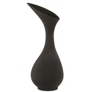 J-line Vase rugueux alu noir H77cm