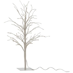 J-line Arbre nu + led métal blanc H57cm pas cher