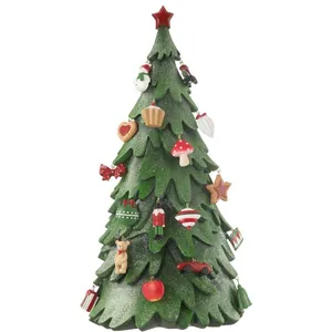 J-line Arbre de Noël en polyrésine multicouleur 33.5*21*63 cm pas cher
