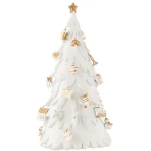 J-line Sapin de Noël en polyrésine multicouleur 33.5*21*63 cm pas cher
