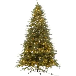 J-LINE Sapin  artificiel vert foncé avec 3000 led h.225cm pas cher