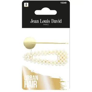 JEAN LOUIS DAVID Urban Hair - Barrettes Perles x2 pas cher