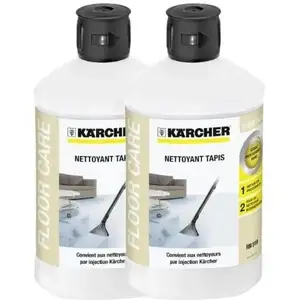 Karcher KÄRCHER Lot de 2 Nettoyants moquettes et tapis RM 519 de 1L pas cher