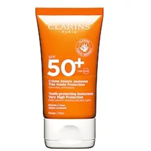 Comparateur de prix : Clarins Crème Solaire Jeunesse - Très Haute Protection Visage SPF 50+