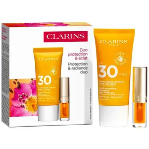 Clarins Duo Protection Solaire SPF30 & Lip Comfort Oil - Solaire visag... pas cher