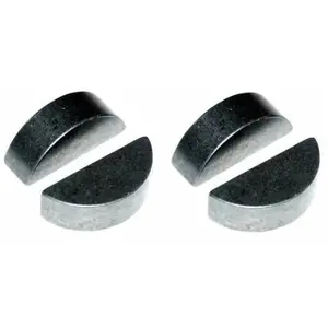 Cyclingcolors - 4x Clavette demi lune disque en acier din 6888 Arbre T...