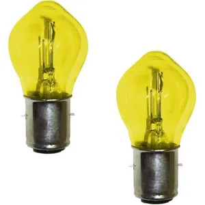 Comparateur de prix : cyclingcolors 2x ampoule 12V 35/35W BA20D jaune double filament code +...