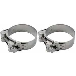 cyclingcolors 2x Collier de serrage à tourillon bande pleine bords arrondis en acier inoxydable A2 AISI304 Durite Tuyaux Boyau Flexible Inox Etanchéification,Vendu paramazon