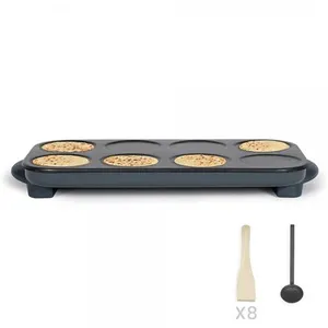 Non communiqué Crêpière - LIVOO - DOC186G - 8 mini crêpes Ø 12 cm - 1500W - Revêtement antiadhésifVendu parcdiscount