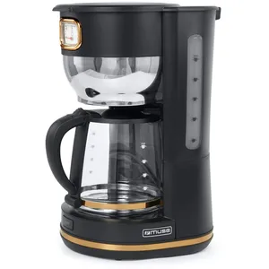Comparateur de prix : BMI Cafetière Muse MS-220 BC - Porte-filtre - 1000W - réservoir 1.4 L (10 tasses) - Cadrant rétro de maintien de la température