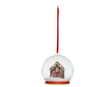 1001kdo - Boule de noel transparente 8 cm maison biscuitVendu parrakuten