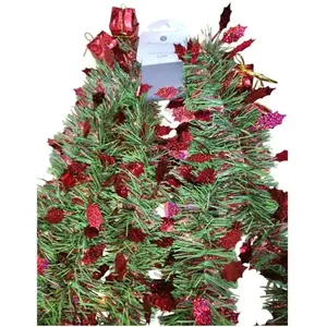 1001kdo - Guirlande de Noel houx et cadeaux 2.7 m pas cher
