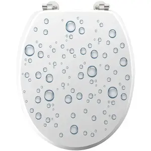 1001kdo - Abattant wc 37.5 x 46 cm Bulles d eau pas cher