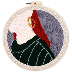 Figured'Art Punch needle boucle d'oreille pas cher