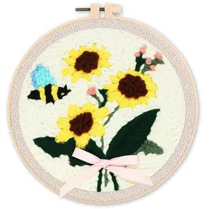 Figured'Art Kit punch needle diy fleurs et a pas cher