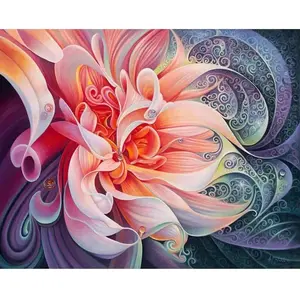Figured'Art Diamond Painting - Figured’Art - Fleurs - 40x50cm - Kit Complet - Diamants Carrés pas cher