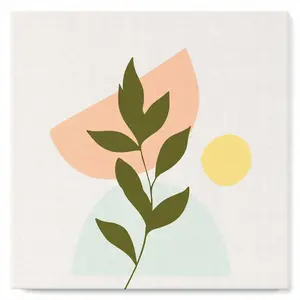 Figured'Art Mini Peinture par Numéro Adulte 20x20cm avec cadre Plante 4 - Petit Format Kit de Loisir Créatif DIY Numéro d'Art Complet pas cher
