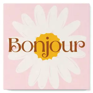 Figured'Art Mini Peinture par Numéro Adulte 20x20cm avec cadre Bonjour - Petit Format Kit de Loisir Créatif DIY Numéro d'Art Complet pas cher