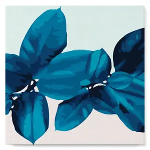 Figured'Art Mini Peinture par Numéro Adulte 20x20cm avec cadre Feuillage - Petit Format Kit de Loisir Créatif pas cher