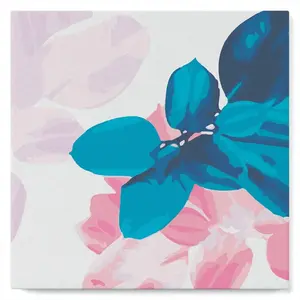 Figured'Art Mini Peinture par Numéro Adulte 20x20cm avec cadre Feuillage 2 - Petit Format Kit de Loisir Créatif DIY Numéro d'Art Complet pas cher