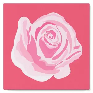 Figured'Art Mini Peinture par Numéro Adulte 20x20cm avec cadre Corolle de Rose 2 - Petit Format Kit de Loisir Créatif DIY Numéro d'Art Complet pas cher