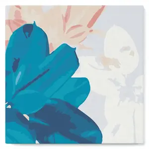 Figured'Art Mini Peinture par Numéro Adulte 20x20cm avec cadre Feuilles de Caoutchouc - Petit Format Kit de Loisir Créatif DIY Numéro d'Art Complet