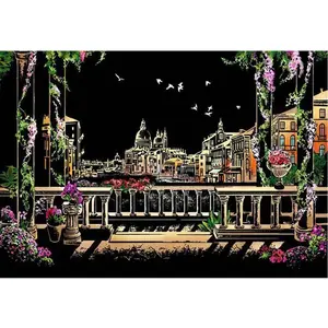 Comparateur de prix : Peinture à gratter : Venise en Italie