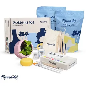 Comparateur de prix : Figured'Art Kit de poterie argile autodurcissante