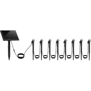 Comparateur de prix : Lumisky Lot de 8 spots solaires led roundy