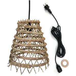 Comparateur de prix : LUMISKY Suspension extérieur ZAKARI OUTDOOR CABLE Beige Fibre naturelle D28CM