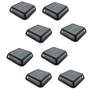 Comparateur de prix : LUMISKY Lot de 8 balise solaires 8x QUADRY Noir Plastique D12cm