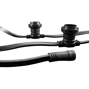 TIBELEC Guirlande guinguette connectable 7 douilles E27 sans ampoule L.5MVendu paramazon