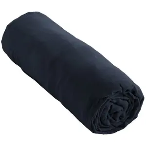 L'EFFET PAPILLON Drap housse Gaze de Coton 90x190 gaia matelas épais Bleu Minuit
