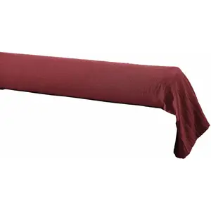 Housse De Rêve Taie de traversin Gaze de coton 85x185 cm gaia Rouge Lie de vinVendu parcarrefour