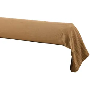L'EFFET PAPILLON Taie de traversin Gaze de coton 85 x 185 cm GAIA coloris CamelVendu parcarrefour